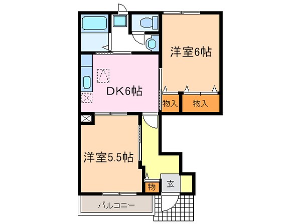 フリージアガーデンⅠの物件間取画像